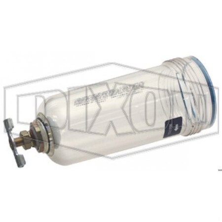 Dixon Bowl with Manual Drain, For Use with L73 Lubricator 4425-50RL